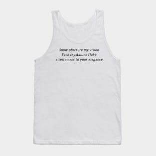 Poem Tank Top